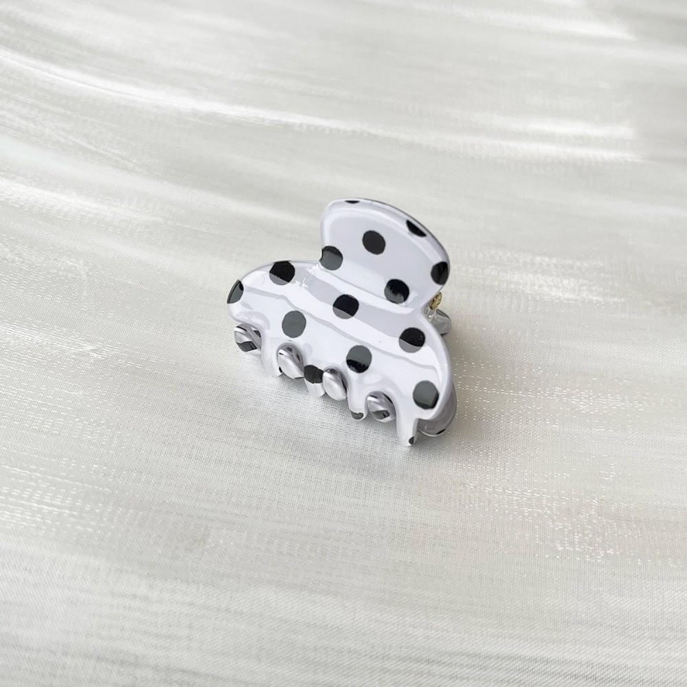 Cute Polka Dot Hair Claw Non-Slip Acrylic Hair Clamps New Mini Hair Clips  For Women