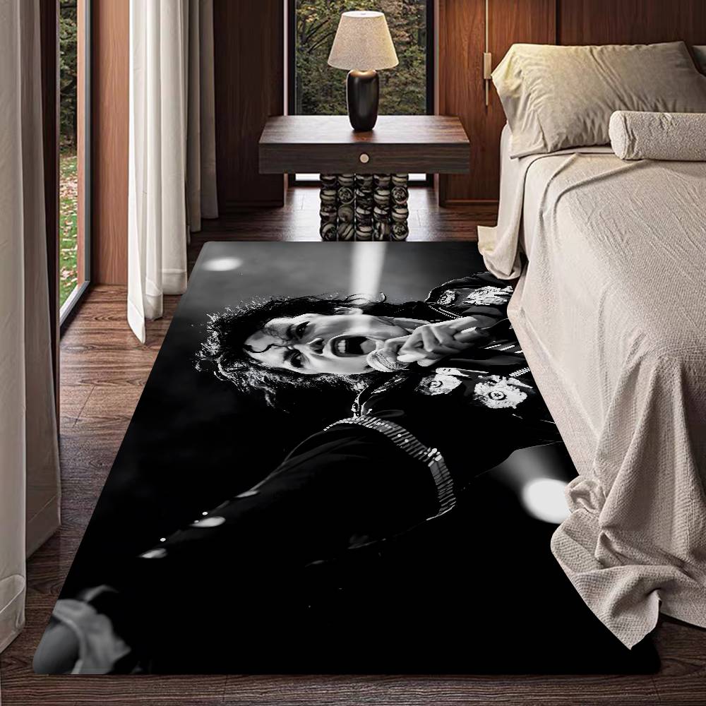 Famoso Cantante M-Michael J-Jackson Tappetino Rettangolare Antiscivolo Casa Morbido Tappetino Ingresso Interno Esterno Tappetino Benvenuto Zerbino