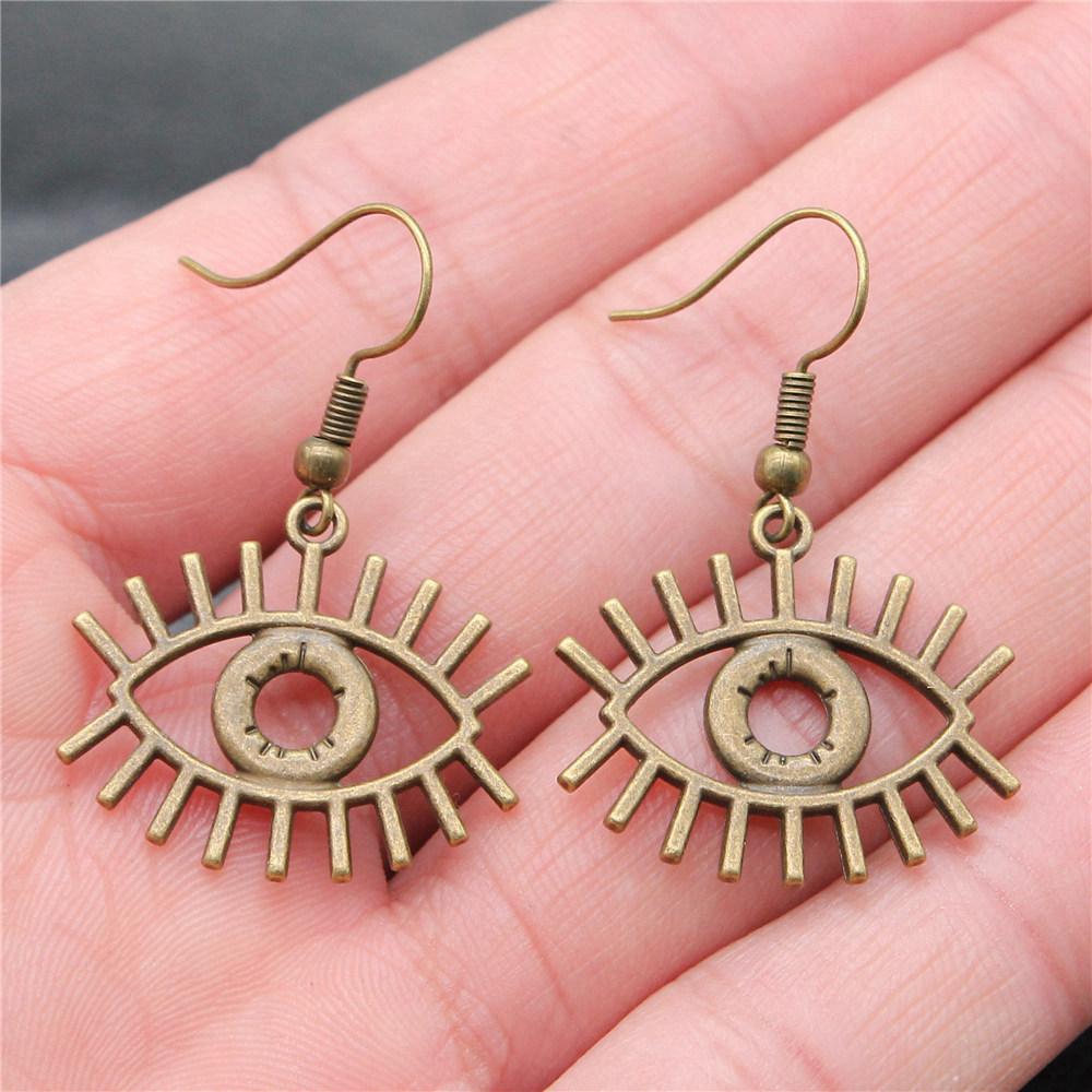 Trendy and Elegant Evil Eye Hand Talisman Amulet Drop Earrings Lucky Graduation Gift for Date Nights