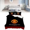 Manchester United Bedding Set With Soft Polyester Fabric For Fans Bedroom Decor