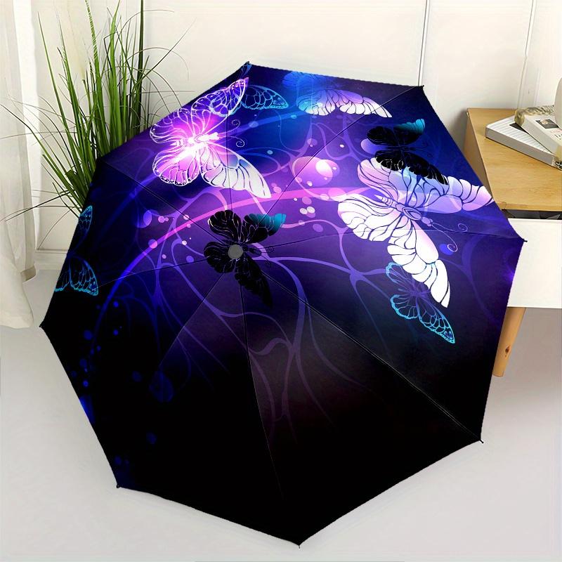 

Glow in The Dark Butterfly Wall Stickers for Kids Room DecorUmbrella, Cute Umbrella with Cute Design, Portable 3-Fold Compact Umbrella for Men & Women
