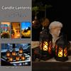 Mini Laterne mit LED-Kerze, Dekorative Laternen für Halloween-Dekorationen, Flackernde Kerzenhalter für Diwali-Hochzeitsdeko