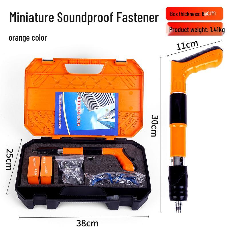 

Міні пороховий цвяхозабивач для монтажу стелі та сантехніки помаранчевий