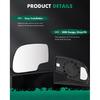 SCITOO Driver Side Mirror Glass Fit For 1999-2006 For Chevy Silverado Pickup 2007 For Chevy Silverado Pickup 2000 For Chevy Suburban 2001-2006 For