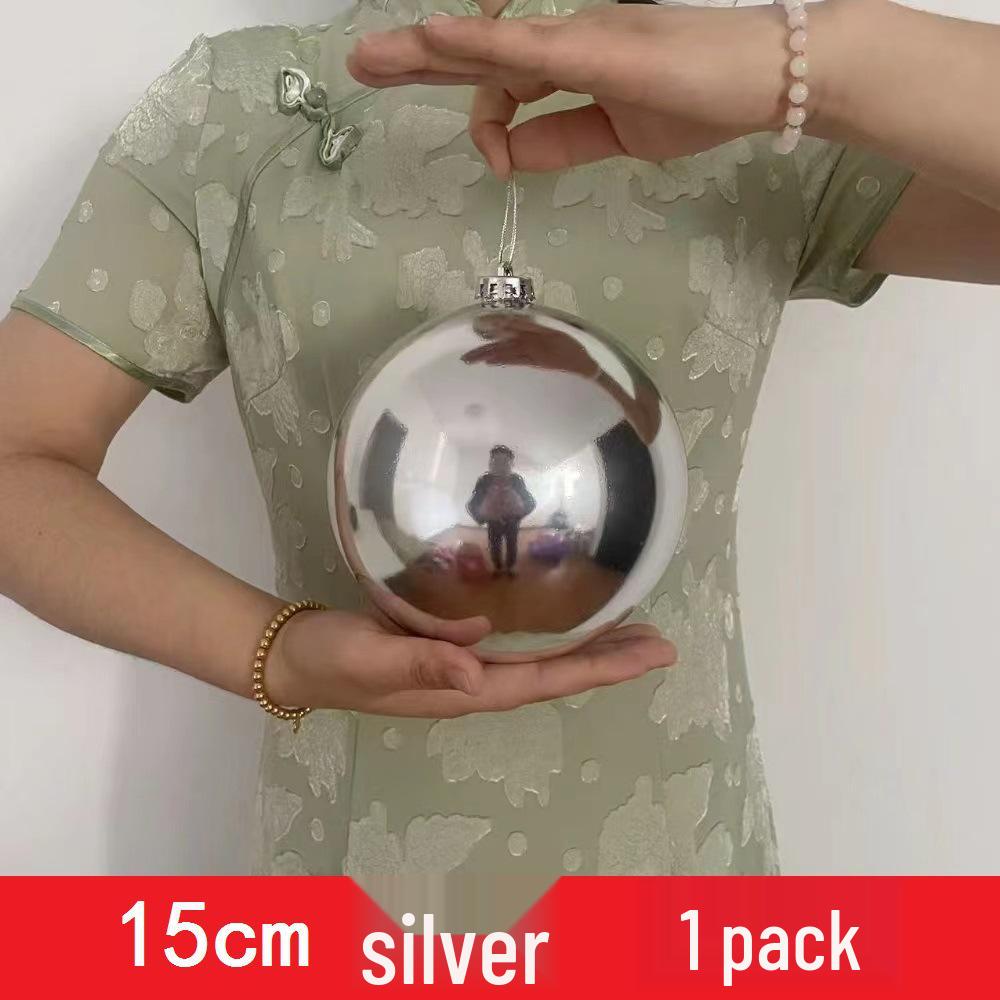 Custom Electroplated Round Christmas Hanging Ornament