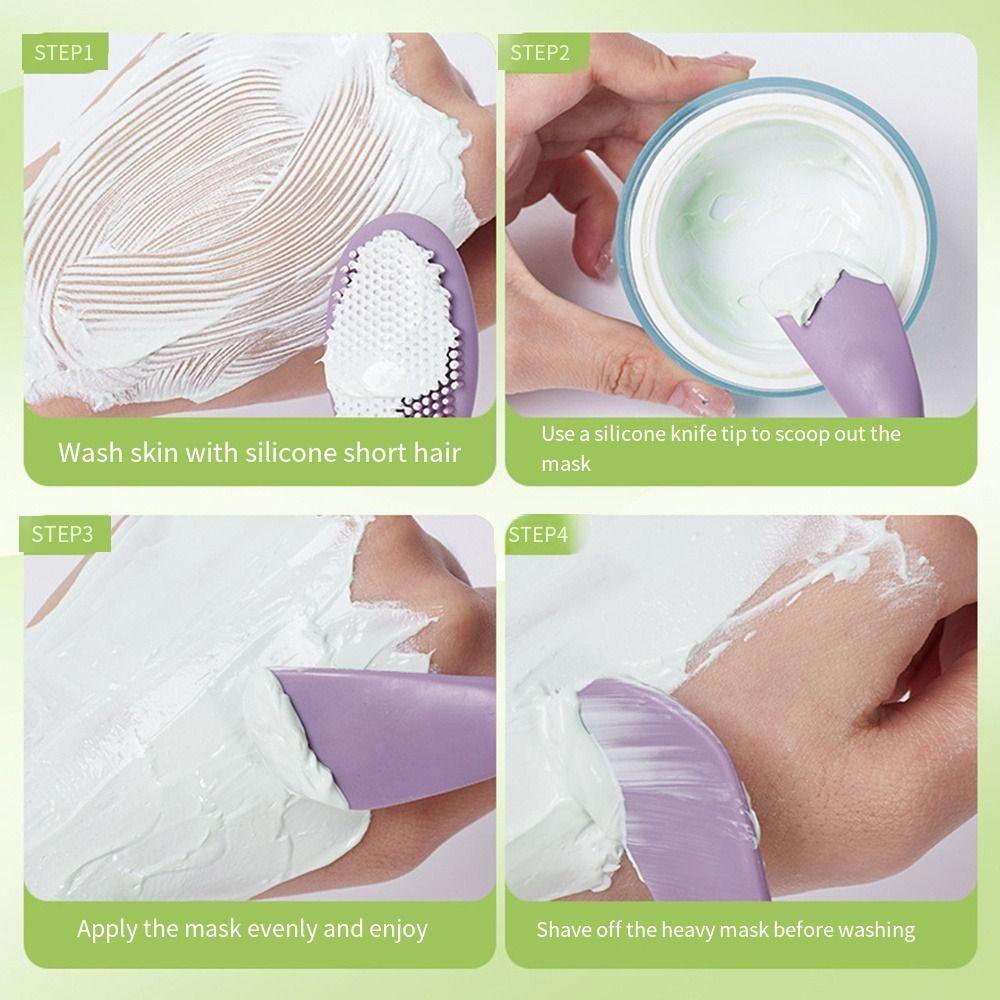 Skin Friendly Silicone Mask Brush Dual-use Massage Cleaning Brushes  Home Makeup Tools