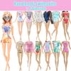 12 Pcs/Set 11.5'' Girl Doll Summer Swimsuit + Sunglasses Beach Wear Clothes Bath Outfit 30cm Doll Accessories Kids Toy Gift