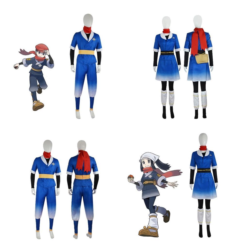 Rei Akari Legendsarceus Cospaly Costume Full Set Game Party Halloween