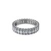 Matrix Rectangular Cut Cubic Zirconia Ring Women Ring 5648918
