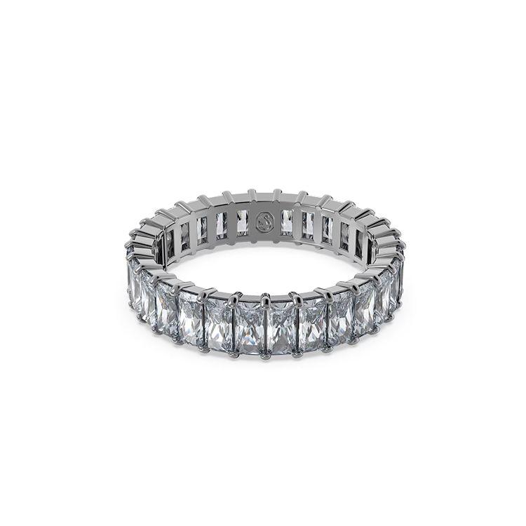 Swarovski Matrix Rectangular Cut Cubic Zirconia Ring Women ring 5648918 Box (Random Color),50