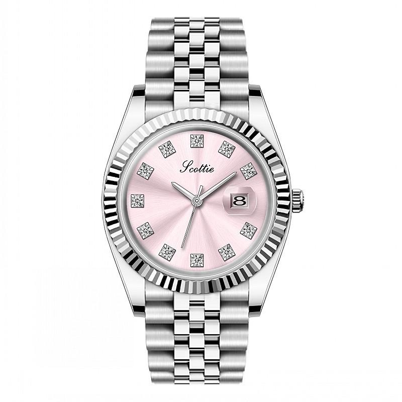 Personality Stainless Steel Strap Calendar Ladies Watch Fashion Watch Femininity Women
