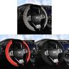 Plush Embossed Design Car Steering Wheel Cover Keep Your Hands Warm And Stylish In Winter