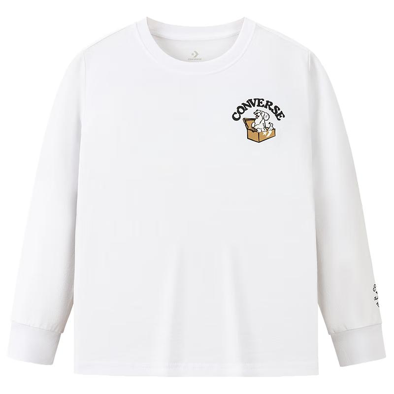 Converse Kids  2025 Fall Cartoon Print Cotton Long Sleeve T-Shirt
