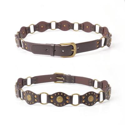 Women's Retro Alloy Cowboy Belt - Heavy Wide Decorative Accessory