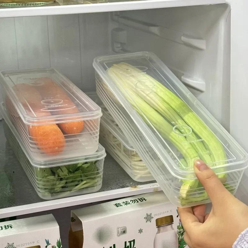 Refrigerator Preservation Storage Box Storage of Scallion and Cilantro Noodles Vegetable Fruit Home Storage Basket Containers