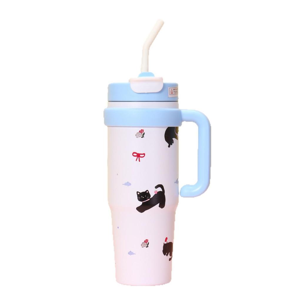 Trendy Stainless Steel Insulated Cup - Ice King: Hot & Cold Preservation with Straw for Car Use