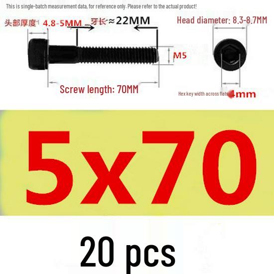 High-Strength Grade 12.9 Internal Hex Head Screws M1.4-M20