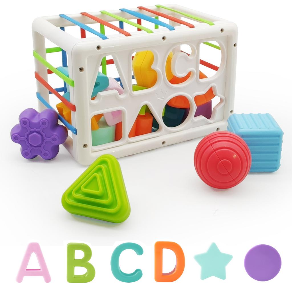 Montessori Toy Baby Shape Sorter Toy Sensory Sorting Toys Motor Training Game Kids Educational Toys For Baby 1 2 Years