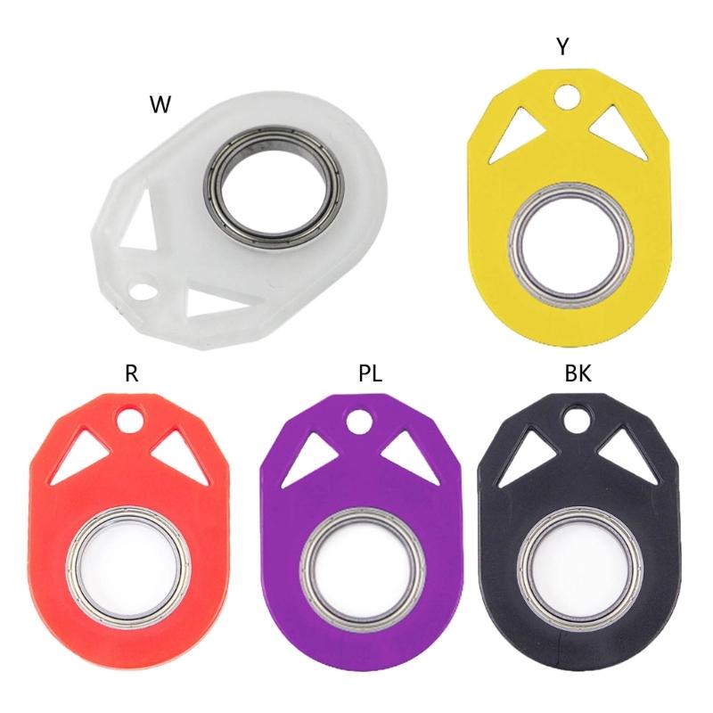 Rotating Fidget Rings Keyring Cool Decompression Toy Metal Fidget Toy Finger Spinner Rings Perfect for Kids and Adults