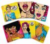 Inkdotpot Set of 6 Drink Coasters Easy Clean 4 Inch Square  Coasters  Cork Base-  Reusable- Funny Bachelor