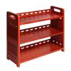 Red Rosewood Multi-layer Desktop Storage Rack - Retro Style Kung Fu Tea Set Display Shelf