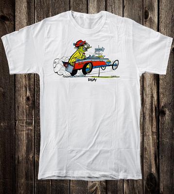 T-shirt Retro Hot Rod Gara di Accelerazione Corsa Strano Oh Strambo Papà