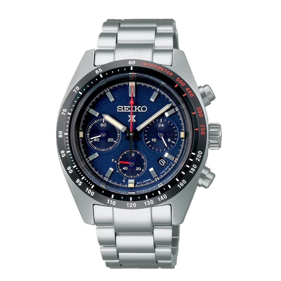 Мужские часы SEIKO Prospex Speedtimer Chronograph Solar SSC815P1 синий