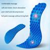 1 Pair Unisex Soft Acupressure Massage Insoles Trimmable Non-slip for Sneakers Boots Foot Pain Relief Outdoor Activities