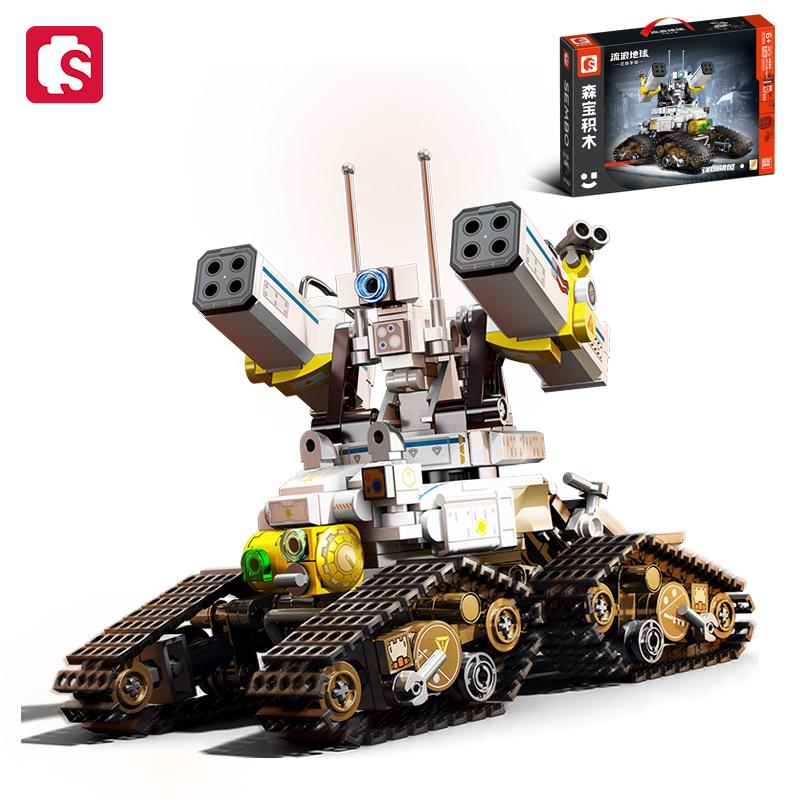 Non-Toxic Sembo Block The Wandering Earth Military Mecha Model Assembly Building Block Moc Robot Bricks Kids Toys For Children Christmas Gifts