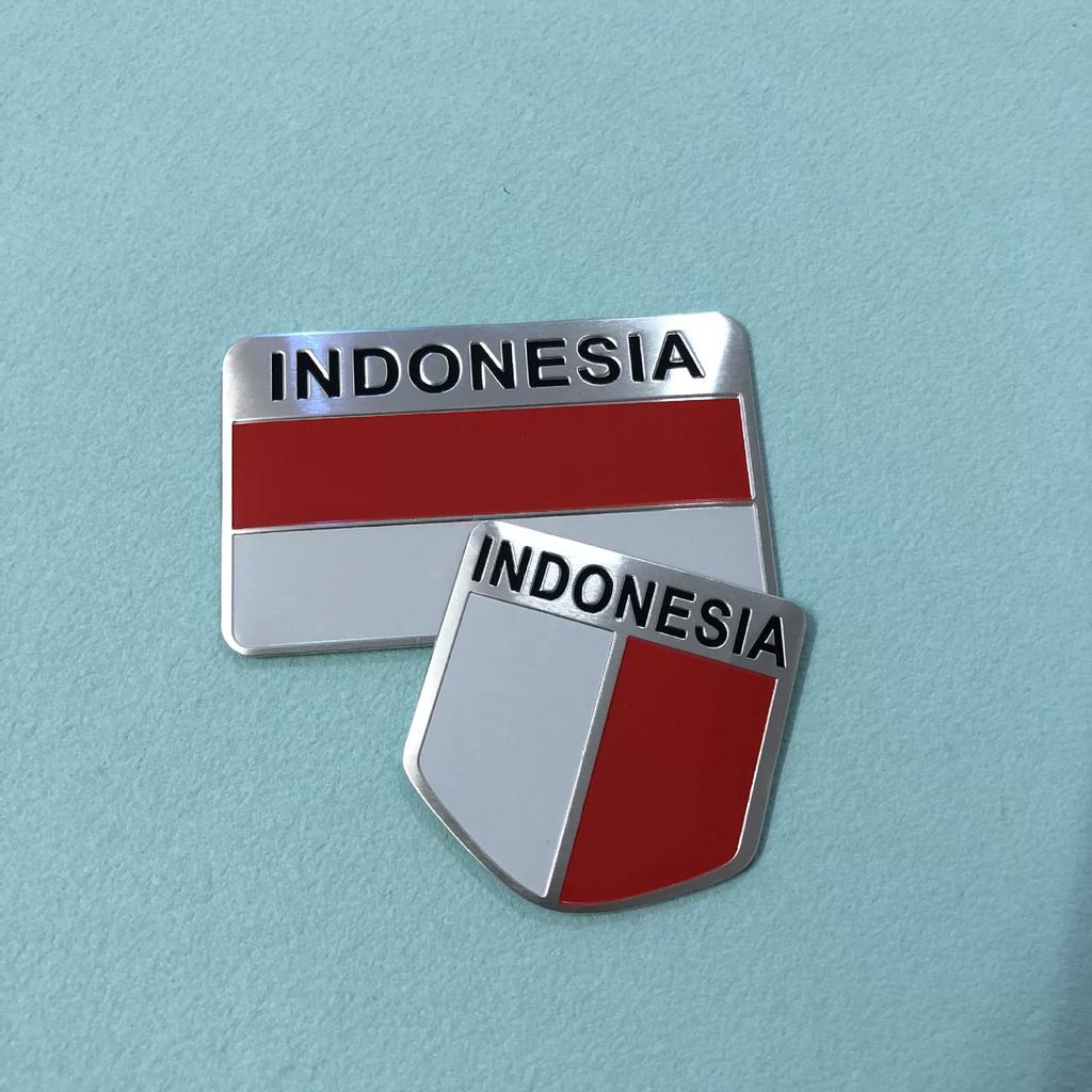 Turkish Flag Car Sticker, Indonesian National Logo Metal Sticker TURKEY Indonesian Car Decoration Aluminum