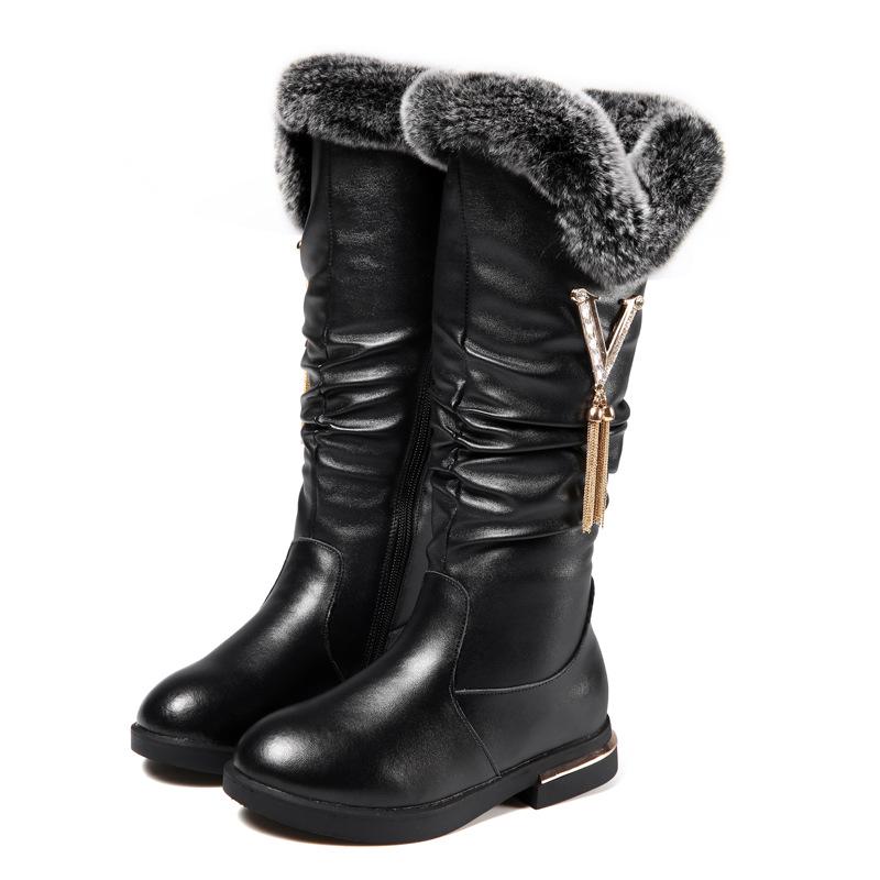 Botas altas planas con ribete de pelo. Varios tonos comprar a buen precio —  entrega gratuita, reseñas reales con fotos — Joom