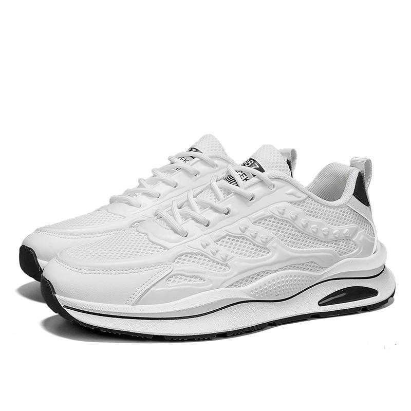 Men'S Breathable Mesh Shoes Summer  Out Casual Running Shoes Soft Bottom Comfort Light Fashion Shoes Thick Sole Sneakers