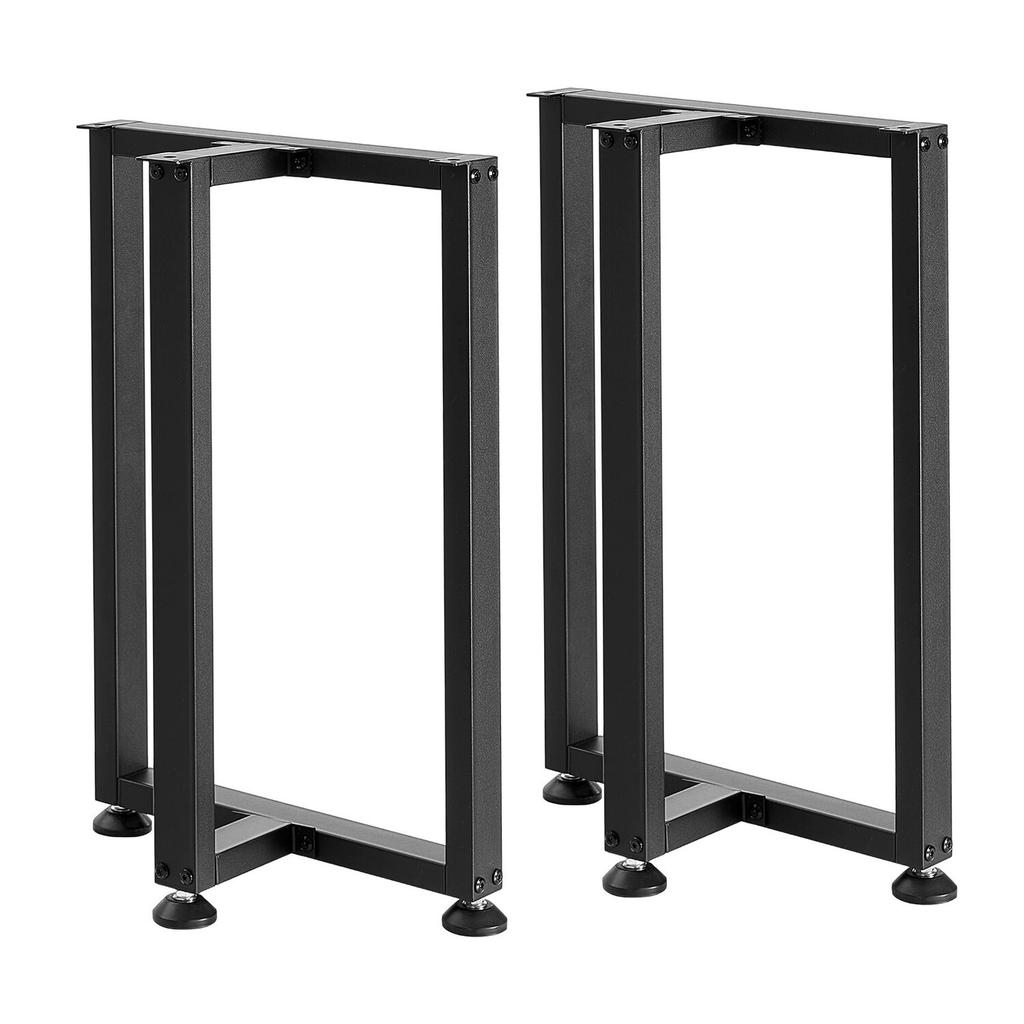 Table Legs, 740 X 450 Mm (H X W) Square T Shape Steel Furniture Legs, Modular Design, Easy Assembly, 1000 Kg Max Load Heavy Duty, for Home Office
