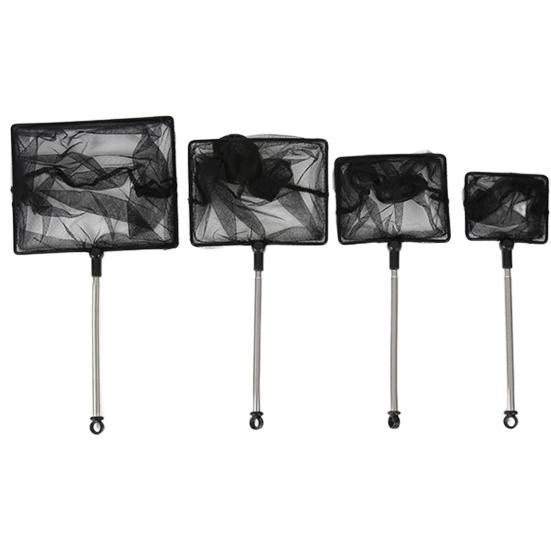 Fishing Net Stainless Steel Retractable Handle Fish Net Durable Fish Shrimp Catching Net for Home Outdoor