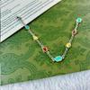 Cloisonné Distressed Colorful Minimalist 925 Silver Bracelet for Men and Women