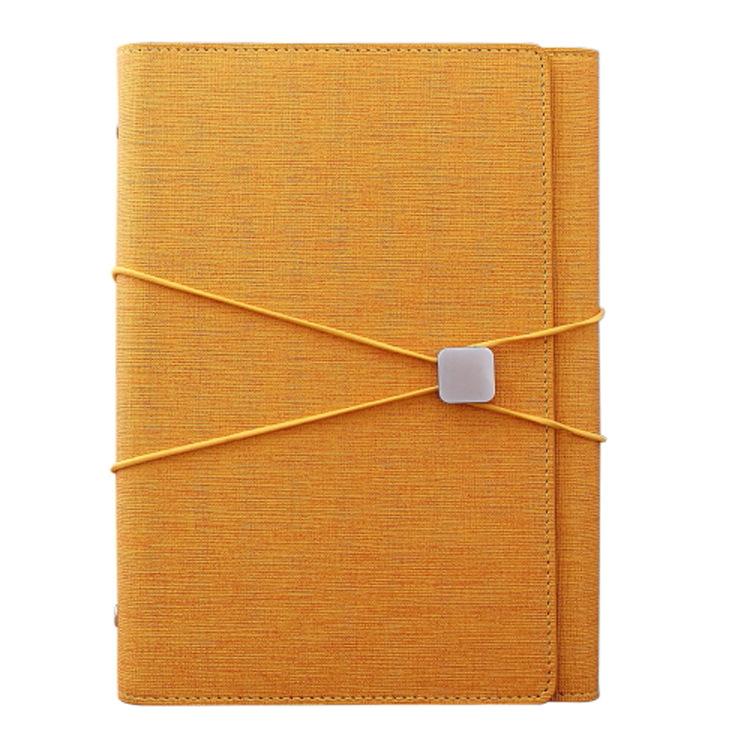Creative Business A5 loose-leaf notebook three-fold meeting record book office notebook A5 жёлтый
