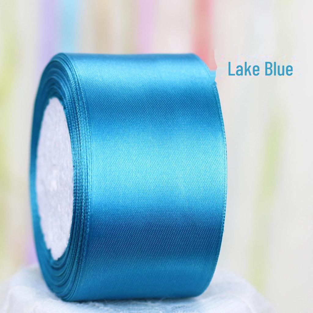 5cm Satin Flower Bow Ribbon for Cakes and Gift Boxes