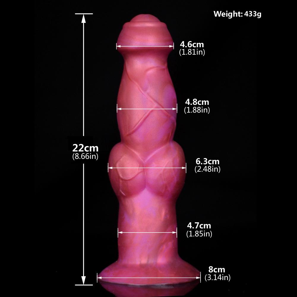 Realistic Dog Dildo - Extra Large Silicone Animal Penis Sex Toy for Adults - Lifelike Texture - Safe & Body-Friendly