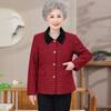 Elegant Autumn Polo Collar Jacket for Mid-Aged Women