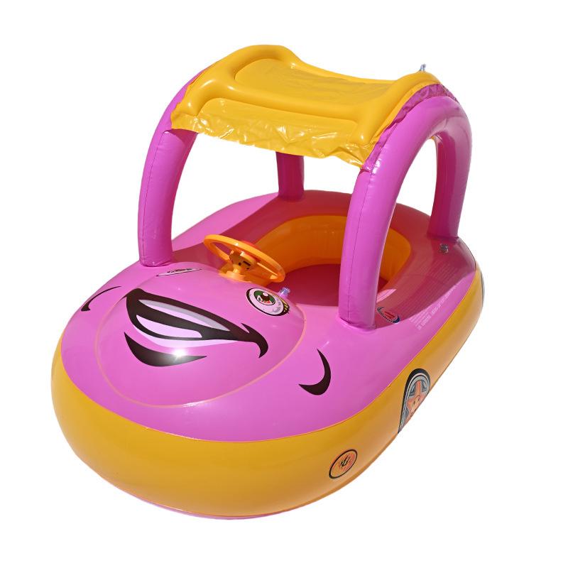 Inflatable Kids' Car Seat Pool Float with Sunshade
