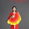 26/31cm Bamboo Chinese Short Bellydance Fan Hand Dye Adults Fan  Veil Pairs Yangko Dance Tools