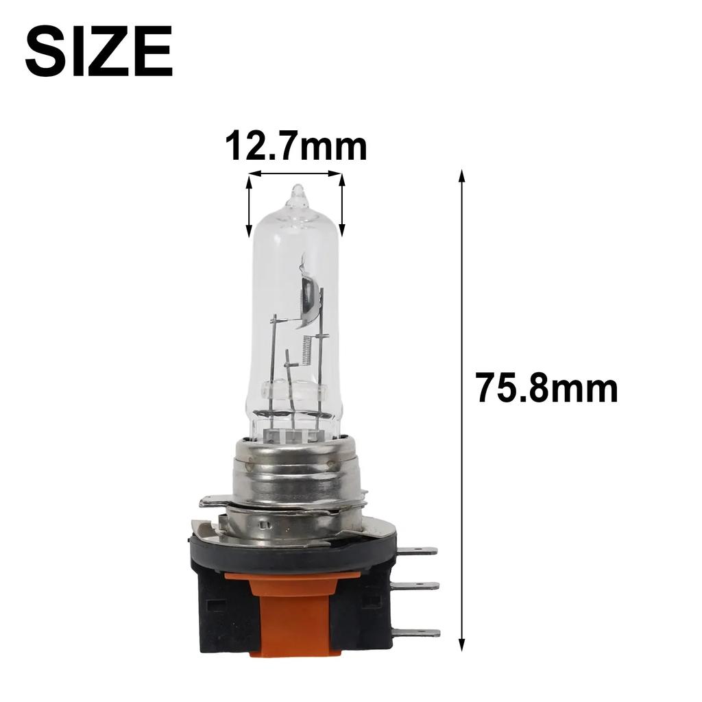 2Pcs H15 12V 15/55W Halogen Headlight Bulbs White For Car High Beam Bulb Auto Yellow Light Daytime Runing Lamp 3200K