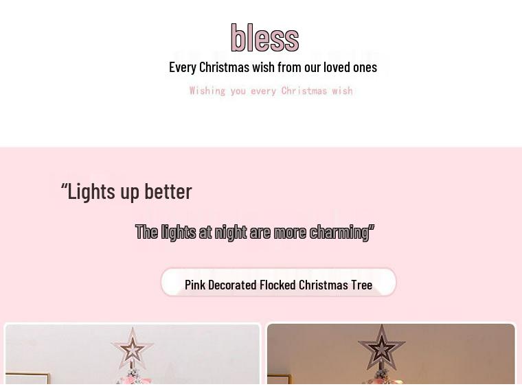 Handmade DIY Christmas Tree with Lights and Large Ornaments - New Household Style