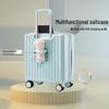 18-inch Lightweight Carry-on Trolley Suitcase with Zipper Lock for Men, Women, and Students