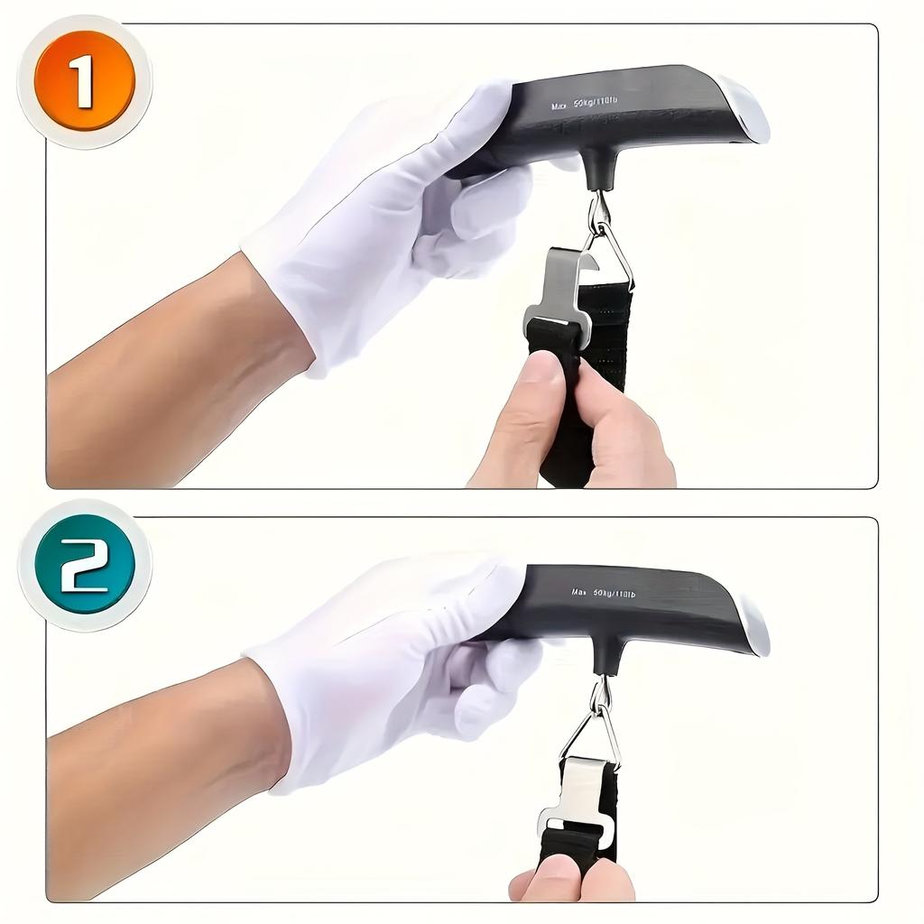 Luggage Scale, 110lb Luggage Weight Scale with 4 Unit Switching Functions&LED Display, Luggage Scale Travel Digital for Weighing Luggage, Backpacks