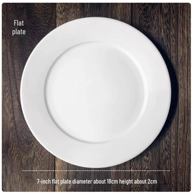 ShengBiLai 7-inch Disposable Plastic Round Plates