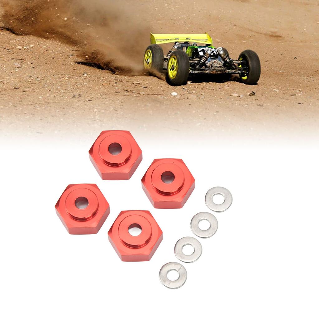 4pcs RC Hex Coupler Professional Aluminum Alloy RC Wheel Hex Adapter for 1Celsius10 RC Cars
