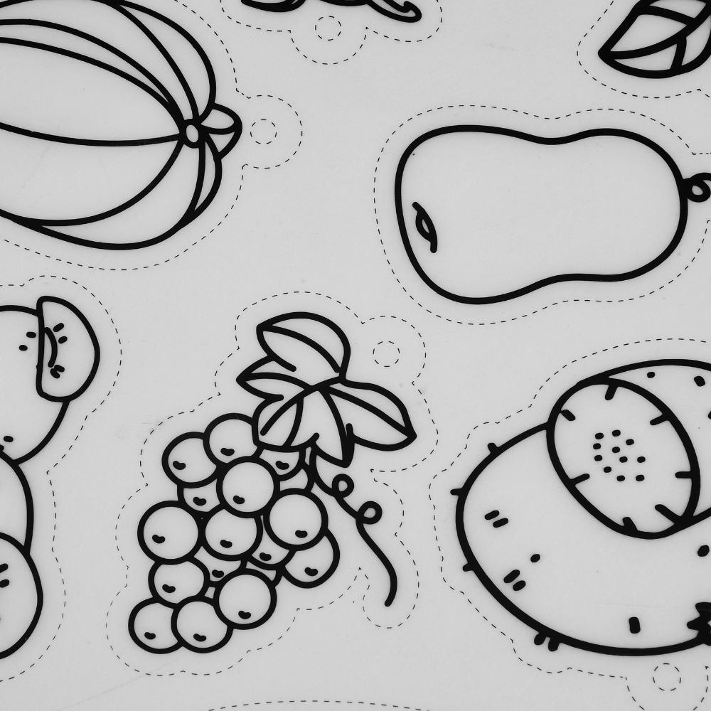 8pcs Fruit Vegetable Pattern Heat Shrink Sheet BOPS Shrink Plastic Sheets  DIY Pendant