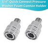 Pressure Washer Foam Cannon Holder 14"" Quick Connector Wall Mount Stainless Steel Car Pressure