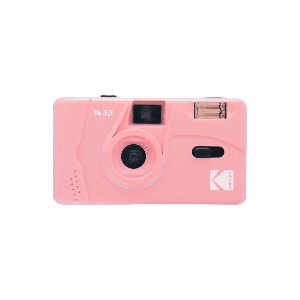 Kodak M35 35mm Film Camera, Fixed Focus, Reusable, Built-in Flash, Easy to Use (Candy Pink)